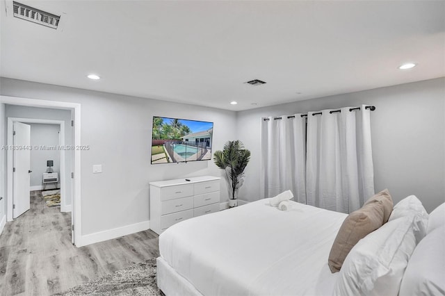 614 SE 12th Ave, Deerfield Beach, FL 33441 - bedroom with recessed lighting and light wood-type flooring