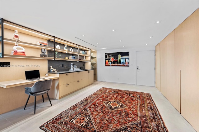 2301 Collins Ave Unit 1004/1003, Miami Beach, FL 33139 - office featuring built in study area and recessed lighting