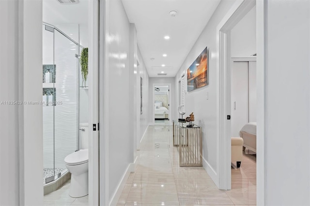 8115 NW 185th Ter, Hialeah, FL 33015 - hall with baseboards and recessed lighting