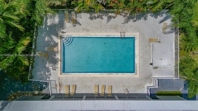 9443 SW 174th St Unit 9443, Palmetto Bay, FL 33157 - drone / aerial view of a pool