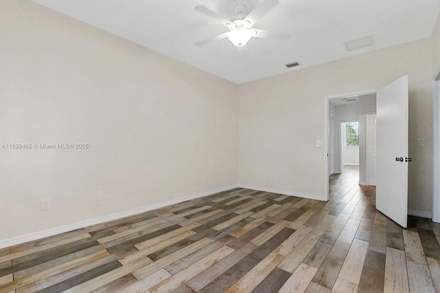3066 S Red Mangrove Ln S Unit 201-2, Dania Beach, FL 33312 - unfurnished room featuring ceiling fan and wood finished floors