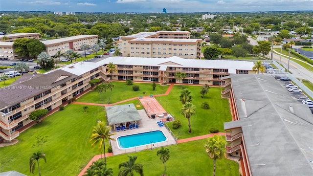 5300 Washington St Unit C113, Hollywood, FL 33021 - aerial view of apartment complex / building and a pool area