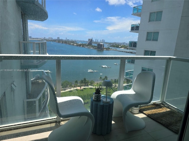 1900 N Bayshore Dr Unit 1803, Miami, FL 33132 - balcony with a water view and a view of city