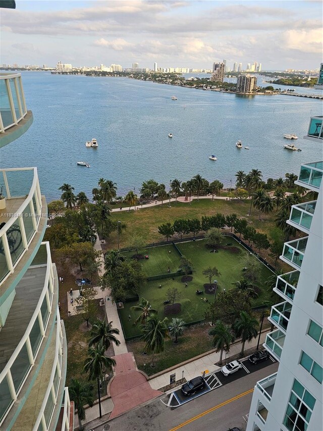1900 N Bayshore Dr Unit 1803, Miami, FL 33132 - water view with nearby urban area