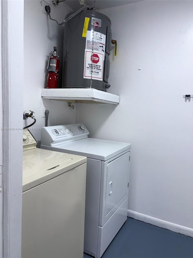 4710 NW 3rd Ter, Deerfield Beach, FL 33064 - laundry room with independent washer and dryer and water heater