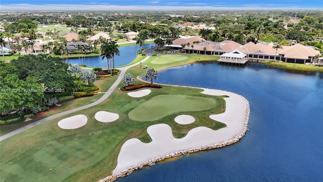 17809 Southwick Way, Boca Raton, FL 33498 - aerial perspective of suburban area with a nearby body of water and a local golf course