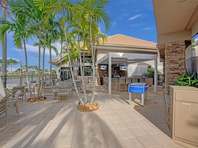 17809 Southwick Way, Boca Raton, FL 33498 - view of patio / terrace with an outdoor kitchen