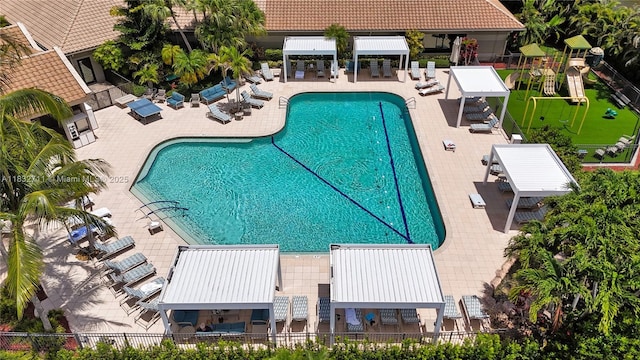 17809 Southwick Way, Boca Raton, FL 33498 - community pool with a patio area