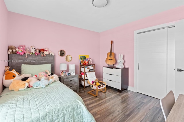 640 NW 98th Ct Unit 640, Miami, FL 33172 - bedroom with wood finished floors and a closet