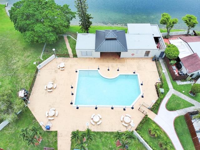 640 NW 98th Ct Unit 640, Miami, FL 33172 - view from above of property featuring a pool