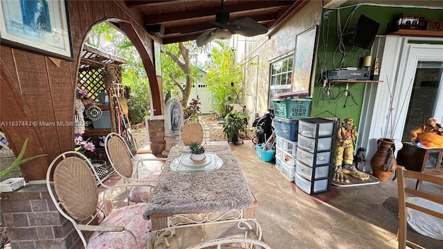 15588 SW 62nd St, Miami, FL 33193 - view of patio with a ceiling fan