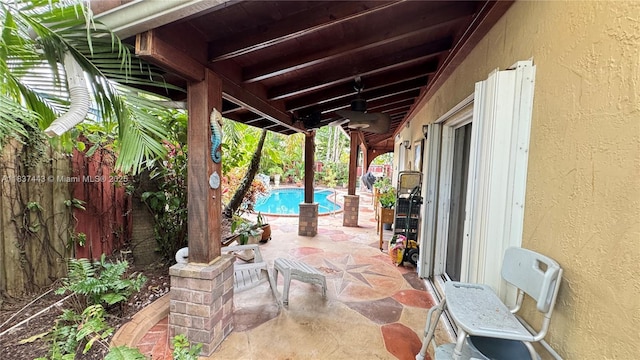 15588 SW 62nd St, Miami, FL 33193 - fenced backyard featuring a patio and an outdoor pool