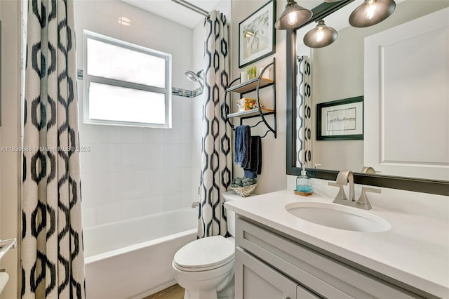 15734 SW Egret Coast Dr, Port St Lucie, FL 34987 - full bathroom with shower / bathtub combination with curtain and vanity