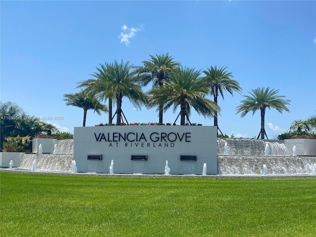 15734 SW Egret Coast Dr, Port St Lucie, FL 34987 - community / neighborhood sign featuring a lawn
