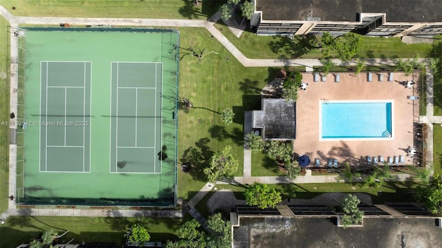 8415 SW 107th Ave Unit 130W, Miami, FL 33173 - bird's eye view of a pool
