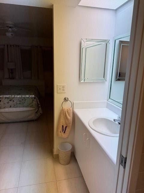 901 SW 141st Ave Unit 405M, Pembroke Pines, FL 33027 - bathroom featuring vanity and tile patterned floors