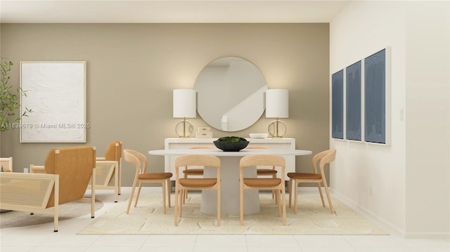 35713 SW 178th Ct, Miami, FL 33034 - dining space featuring baseboards and light tile patterned floors