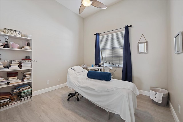109 SW 128th Ave, Plantation, FL 33325 - bedroom featuring light wood finished floors, an office area, and a ceiling fan