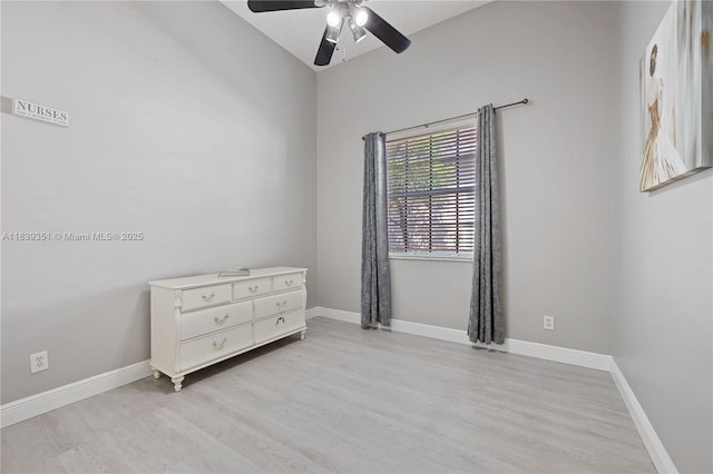 109 SW 128th Ave, Plantation, FL 33325 - spare room with ceiling fan and light wood finished floors