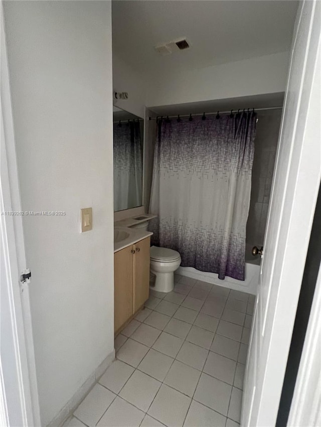 12645 SW 91st St Unit 202, Miami, FL 33186 - full bath with vanity, shower / bath combo with shower curtain, and tile patterned flooring