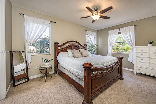 10608 NW 36th St, Coral Springs, FL 33065 - bedroom featuring light carpet and ceiling fan