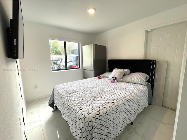 2957 NW 45th St, Miami, FL 33142 - bedroom with light marble finish floors and recessed lighting