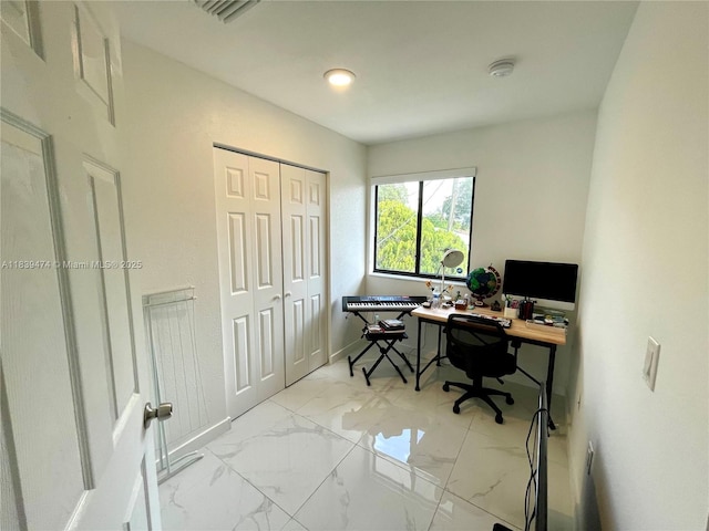 2957 NW 45th St, Miami, FL 33142 - office with marble finish floors and baseboards