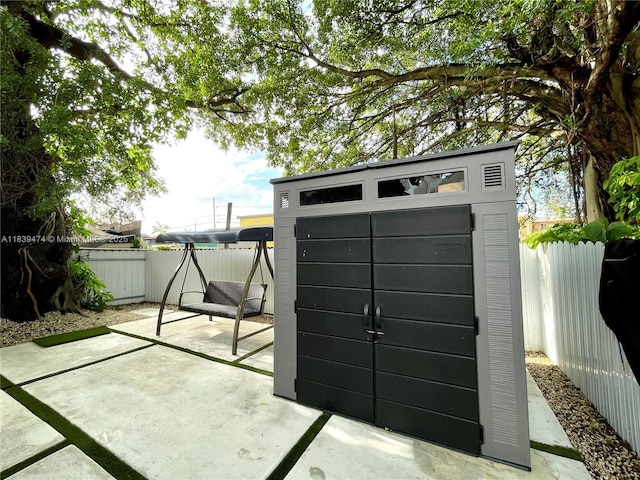 2957 NW 45th St, Miami, FL 33142 - view of shed featuring a fenced backyard