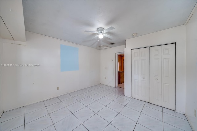 7140 Fillmore St, Hollywood, FL 33024 - unfurnished bedroom featuring a closet and ceiling fan