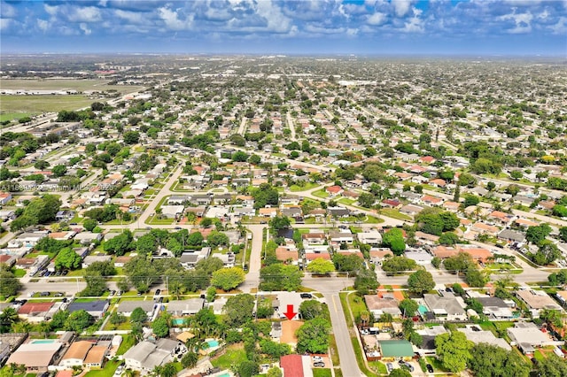 7140 Fillmore St, Hollywood, FL 33024 - aerial view of property's location with nearby suburban area