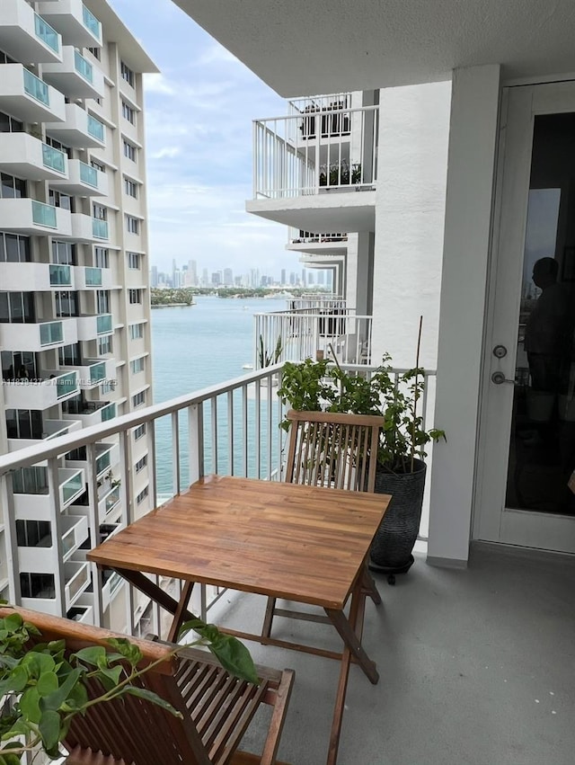 1228 W Ave Unit 911, Miami Beach, FL 33139 - balcony with a city view and a water view