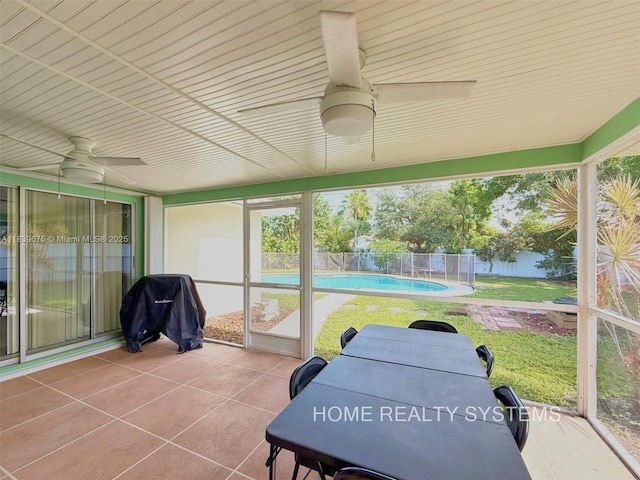 2359 Gabriel Ln, West Palm Beach, FL 33406 - sunroom / solarium with ceiling fan