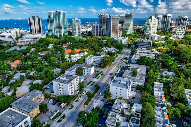 3051 SW 27th Ave Unit 402, Miami, FL 33133 - aerial overview of property's location featuring nearby urban area and a large body of water