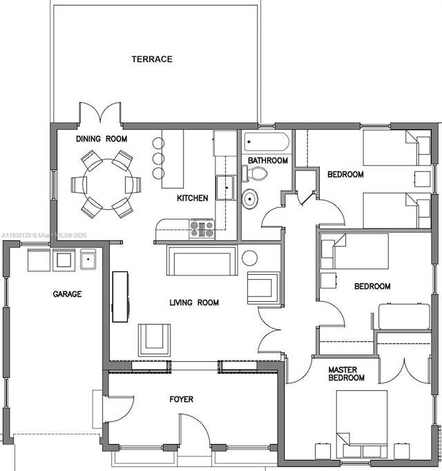 3521 SW 59th Ave, Miami, FL 33155 - view of floor plan / room layout
