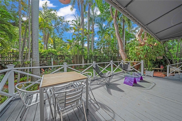 2665 SW 17th Ave, Miami, FL 33133 - deck featuring outdoor dining area