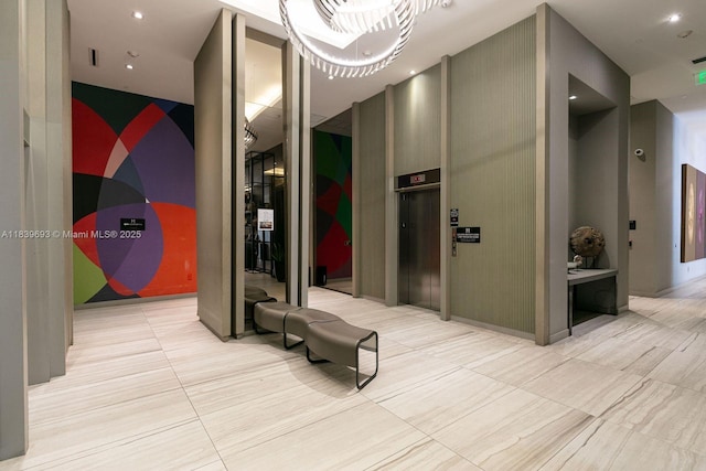4010 S Ocean Dr Unit T4105, Hollywood, FL 33019 - building lobby featuring recessed lighting