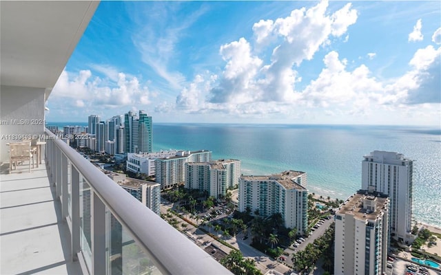 4010 S Ocean Dr Unit T4105, Hollywood, FL 33019 - balcony with a view of city and a water view