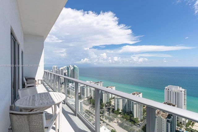4010 S Ocean Dr Unit T4105, Hollywood, FL 33019 - balcony featuring a water view