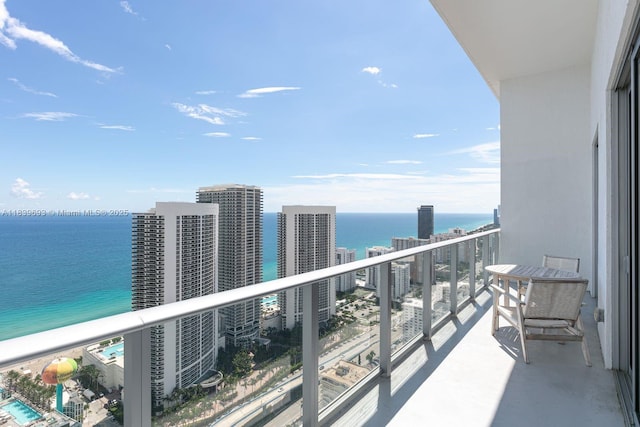4010 S Ocean Dr Unit T4105, Hollywood, FL 33019 - balcony with a water view