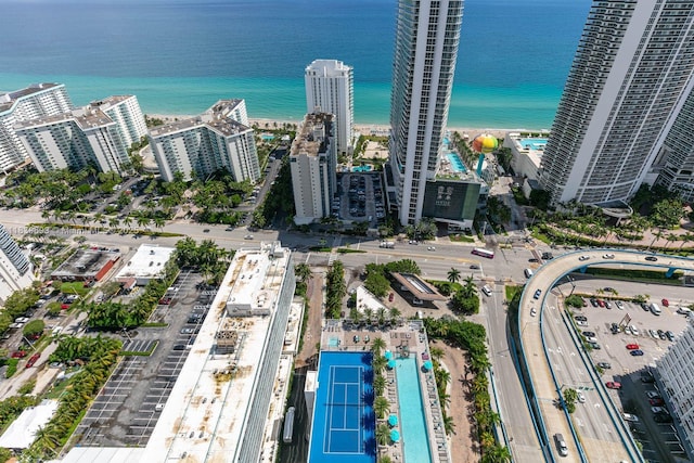 4010 S Ocean Dr Unit T4105, Hollywood, FL 33019 - aerial overview of property's location featuring a nearby body of water and nearby urban area