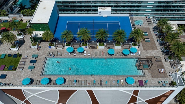 4010 S Ocean Dr Unit T4105, Hollywood, FL 33019 - aerial view of a pool area