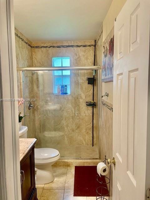 140 NW 199th St, Miami Gardens, FL 33169 - full bath with vanity, a shower stall, and tile patterned floors
