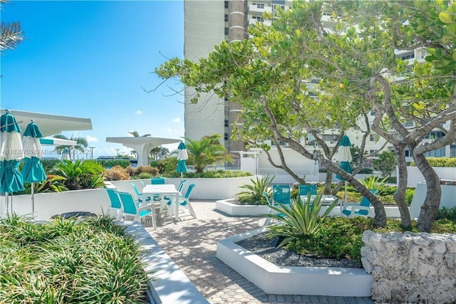 3140 S Ocean Dr Unit 212, Hallandale Beach, FL 33009 - view of patio featuring outdoor dining area