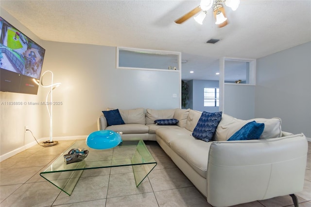 906 Cardinal Pl, Homestead, FL 33035 - living room featuring tile patterned floors and ceiling fan