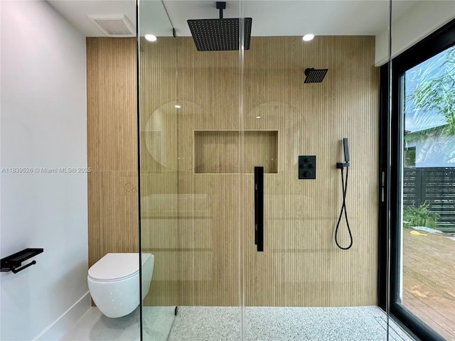 641 Nightingale Ave, Miami Springs, FL 33166 - full bath with a tile shower and toilet