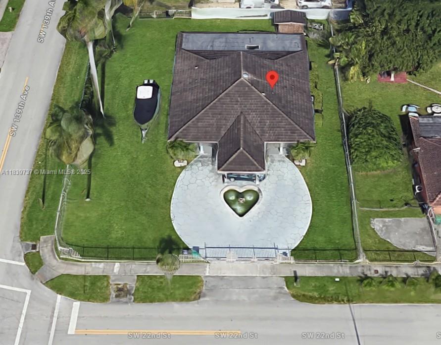 13895 SW 22nd St, Miami, FL 33175 - aerial view of property and surrounding area