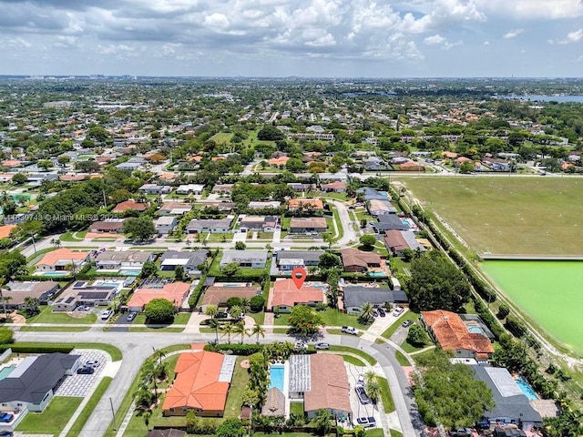 9031 SW 66th Ter, Miami, FL 33173 - aerial view of property and surrounding area featuring nearby suburban area