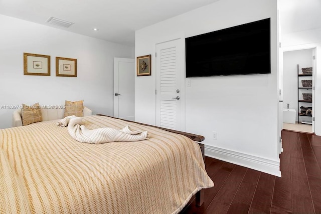9031 SW 66th Ter, Miami, FL 33173 - bedroom with hardwood / wood-style floors, recessed lighting, and a closet