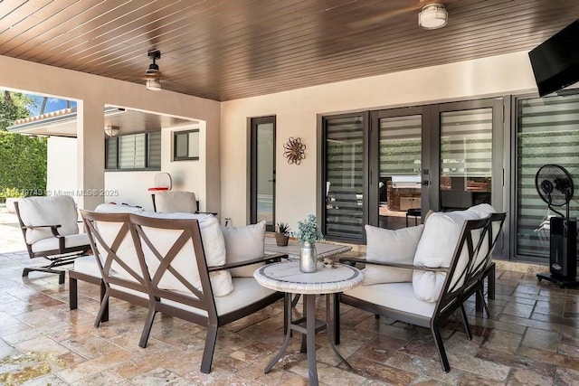 9031 SW 66th Ter, Miami, FL 33173 - view of patio / terrace featuring ceiling fan