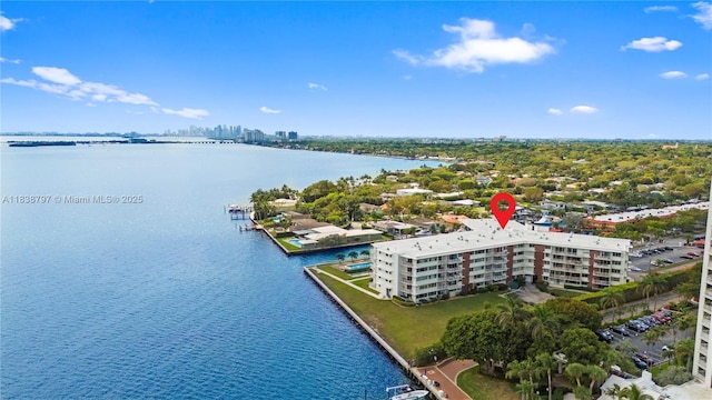 1700 NE 105th St Unit 312, Miami Shores, FL 33138 - aerial view of a nearby body of water and apartment complex